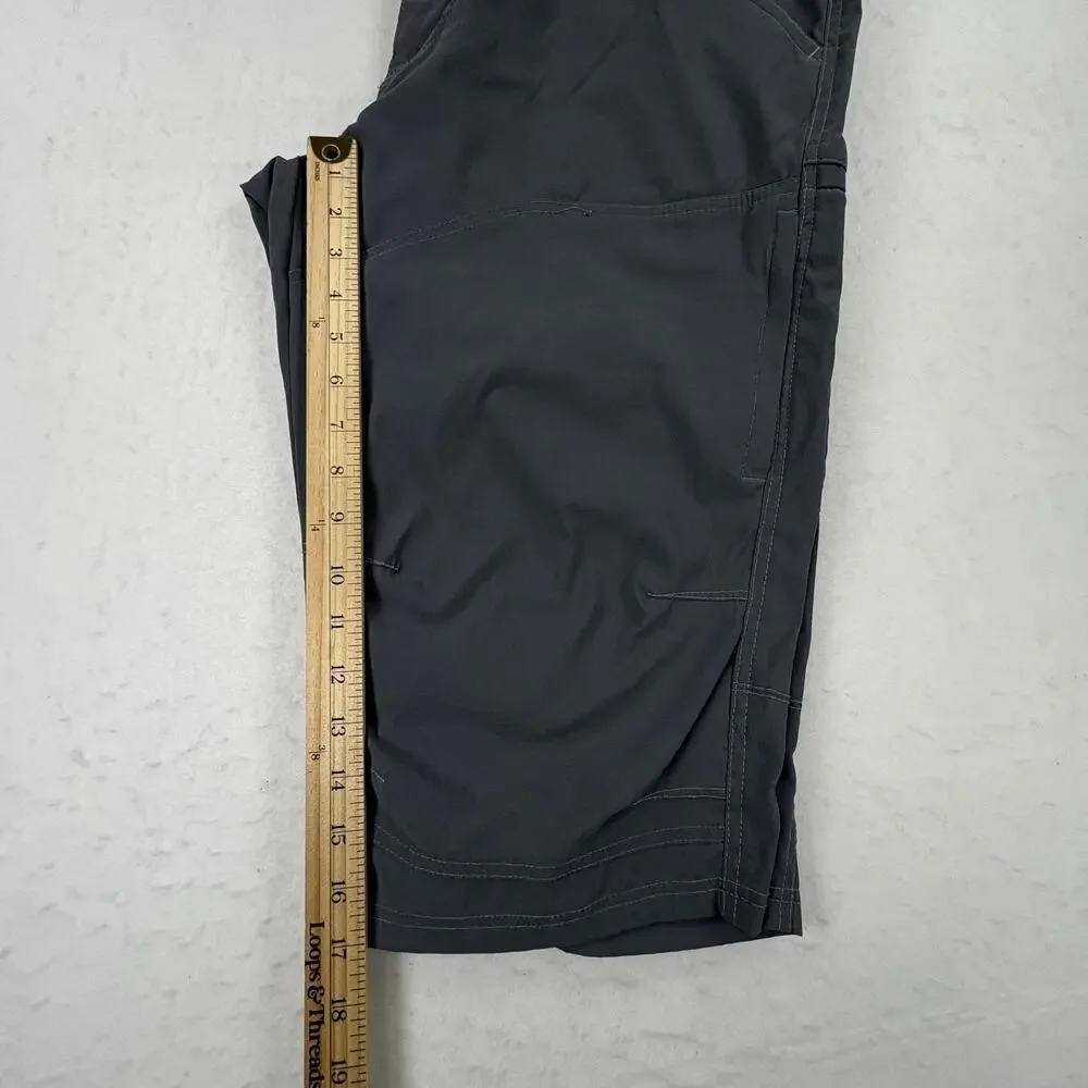 Kuhl Cargo Shorts Mens 36 Gray Stretch 17 Inseam Hiking Outdoor Travel